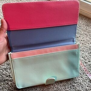 Colorful Trifold Cash/ Receipt/ Coupon Wallet